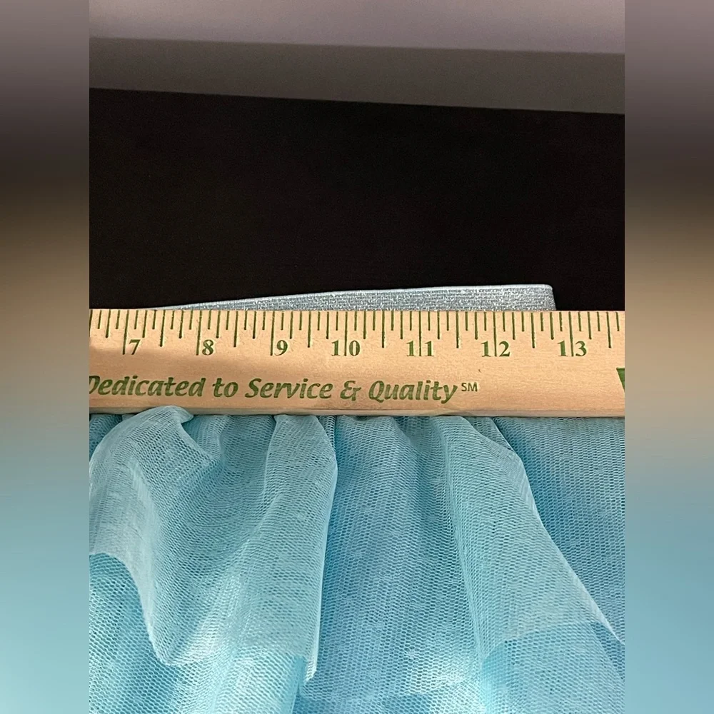 Justice Light Blue Layered Mini Skirt